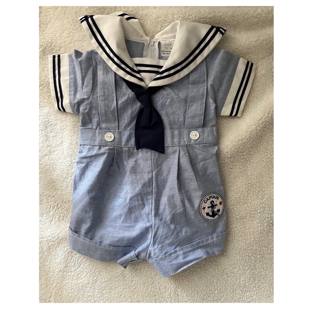 Boy sailor romper